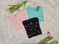 H&M * Zestaw * bluzki * bawełniana * T-shirt * 134/140