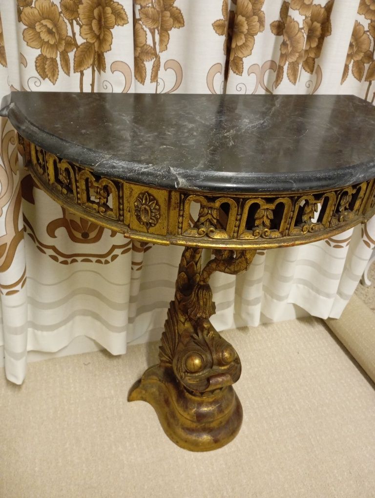 Mesa peixinho com mármore
