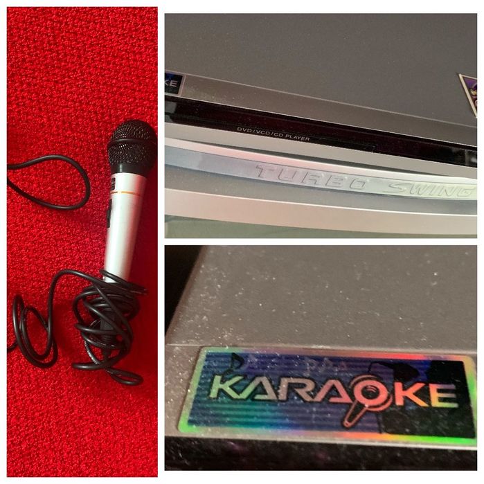 Караоке , видеопроигрыватель  DVD , для досуга в компании с микрофоном