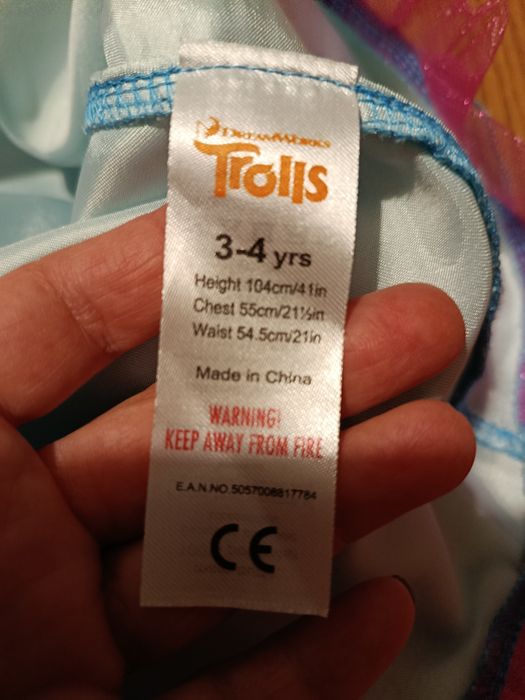 Карнавальное платье, тролль Розочка, Смурфики.