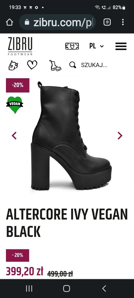 Buty Altercore Ivy Vegan Black Nowe7