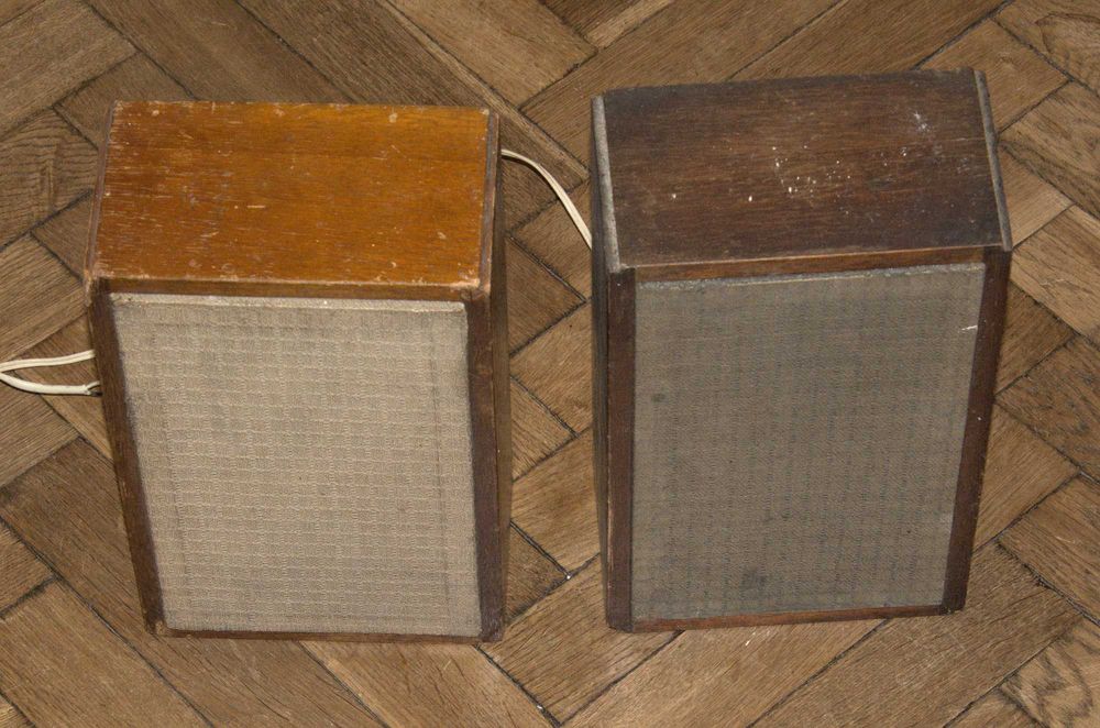 głośniki kolumny głośnikowe dwudrożne 4AC-1 do gramofonu PRL CCCP