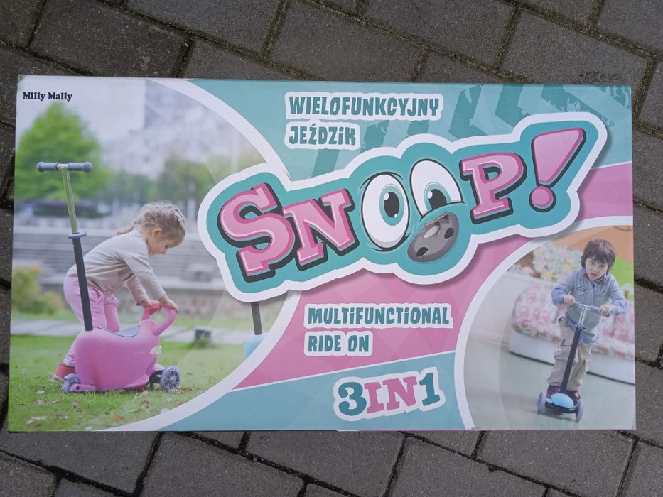 Nowa Milly mally Snoop hulajnoga jeździk 3 w1 kolor zielony