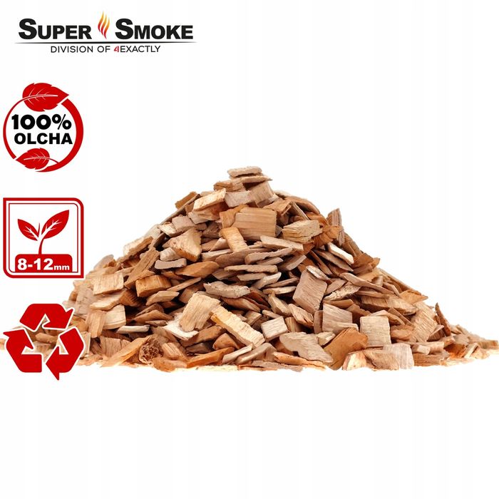 Zrębki Wędzarnicze Super Smoke OLCHA KL-13 (12-18mm) XL 4L Kraft