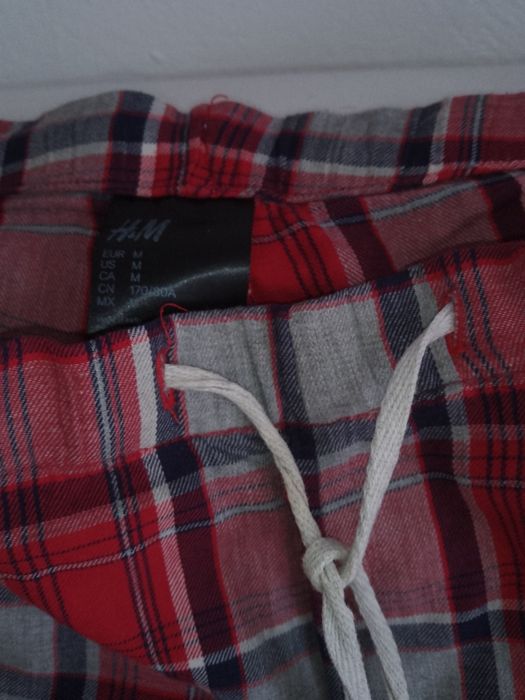 Spodnie piżama M szkocka krata