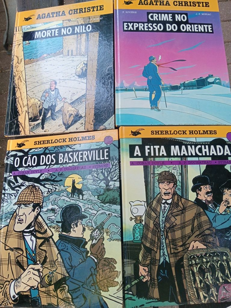 Agatha Christhie, Sherlock Holmes Banda Desenhada 4 livros