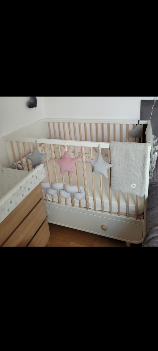 Łóżeczko Ikea Myllra + materac
