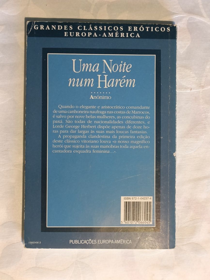 Livro "Uma noite num Harém"