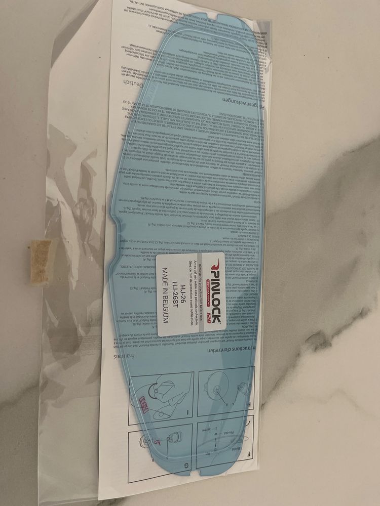 Pinlock capacete 120- HJ 26 / HJ 26ST / RPHA 11