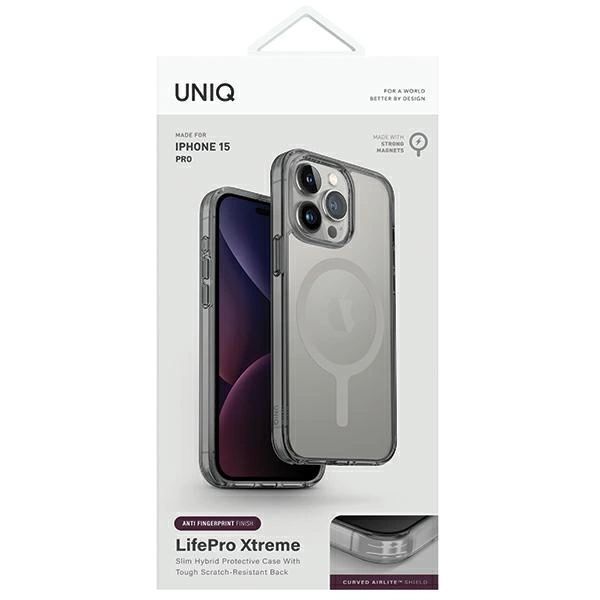 Etui Uniq Lifepro Xtreme Magclick Charging Na Iphone 15 Pro - Szare