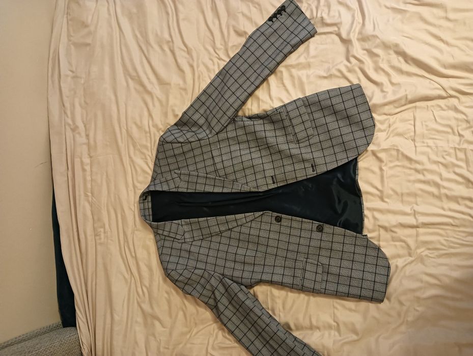 Garnitur męski w kratę 170/50