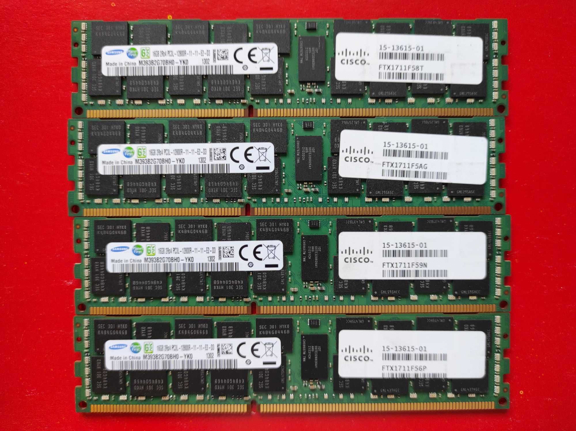 Samsung 16GB ECC DDR3 1600 PC3-12800R Reg серверная