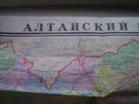 Карта политико-административная Алтайский и Приморский край