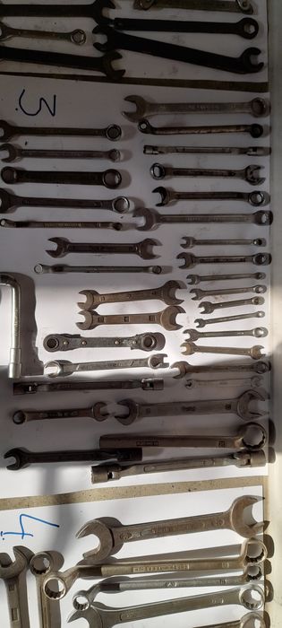 Klucze płaskie,oczkowe,nasadowe - wyprzedaż garażowa