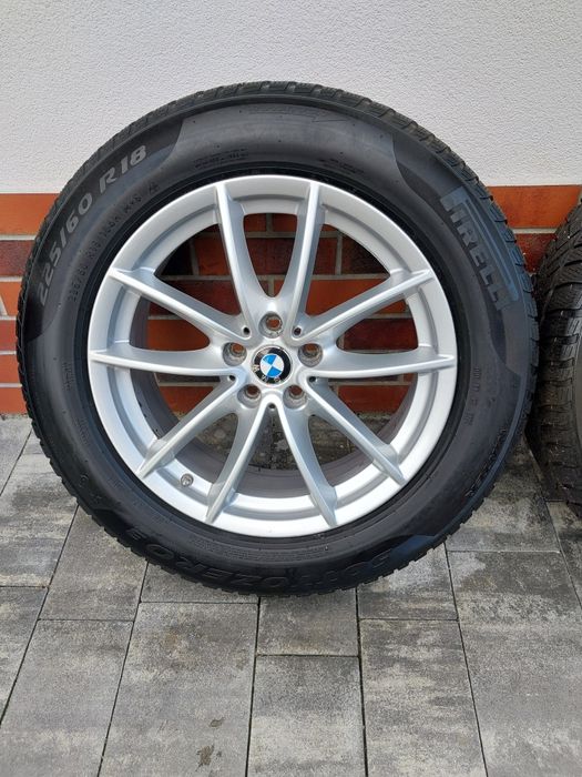 Felgi 18 BMW 5x120 z oponami zimowymi Pirelli 225/60 r18