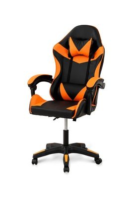 Крісло Геймерське Слім Чорний/Помаранчевий
