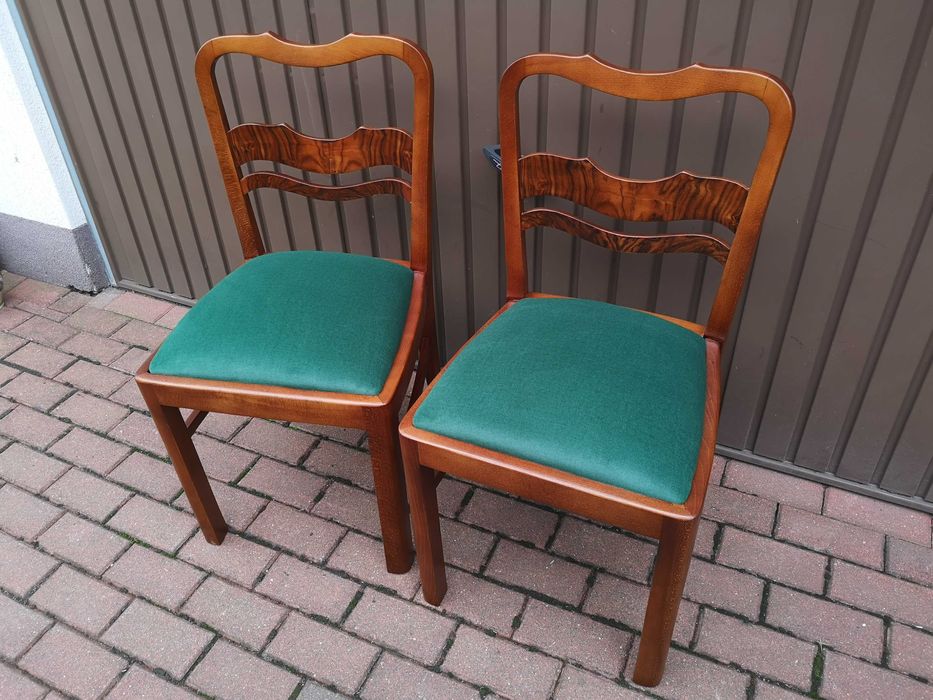 Krzesła ART-DECO Stare Antyk Komplet 2 Sztuki Po Renowacji Okazja.
