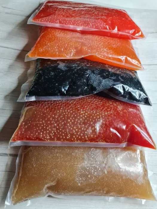 червона ікра Горбуші та Кети від тм Вомонд і тм.Капсулар в склі 0.5кг