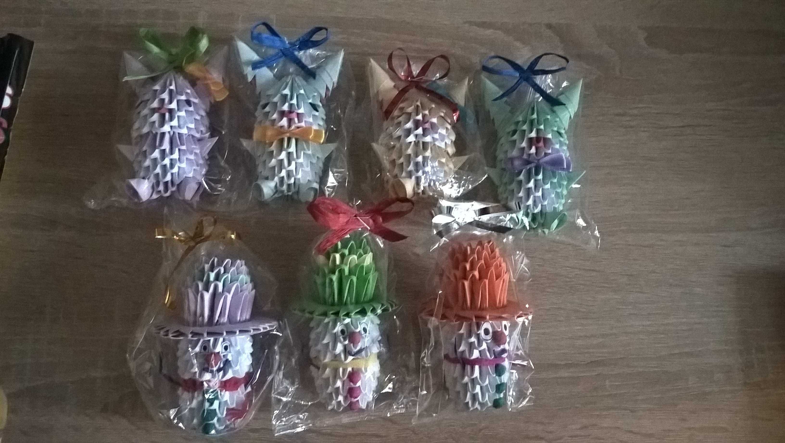 ZAJĄCZKI origami KRÓLICZKI! ozdoba, dekoracja (rękodzieło)