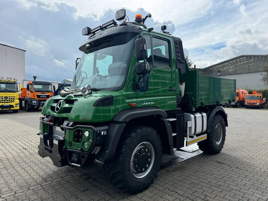 Mercedes-Benz UNIMOG U430 4X4 WYWROTKA TRÓJSTRONNA  Jak NOWY | Bogato skonfigurowany | Z Niemiec |