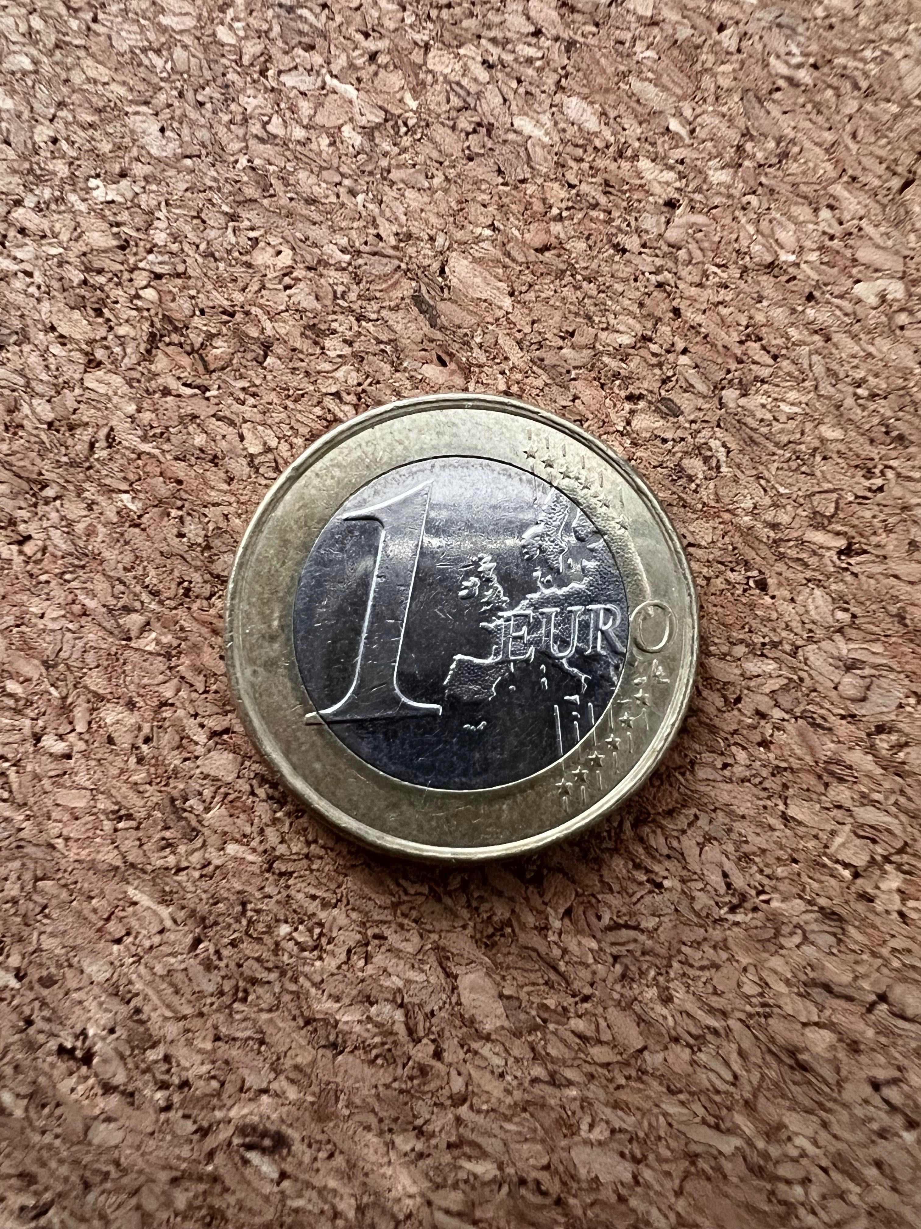 Moeda Rara de 1 Euro - Chipre 2008