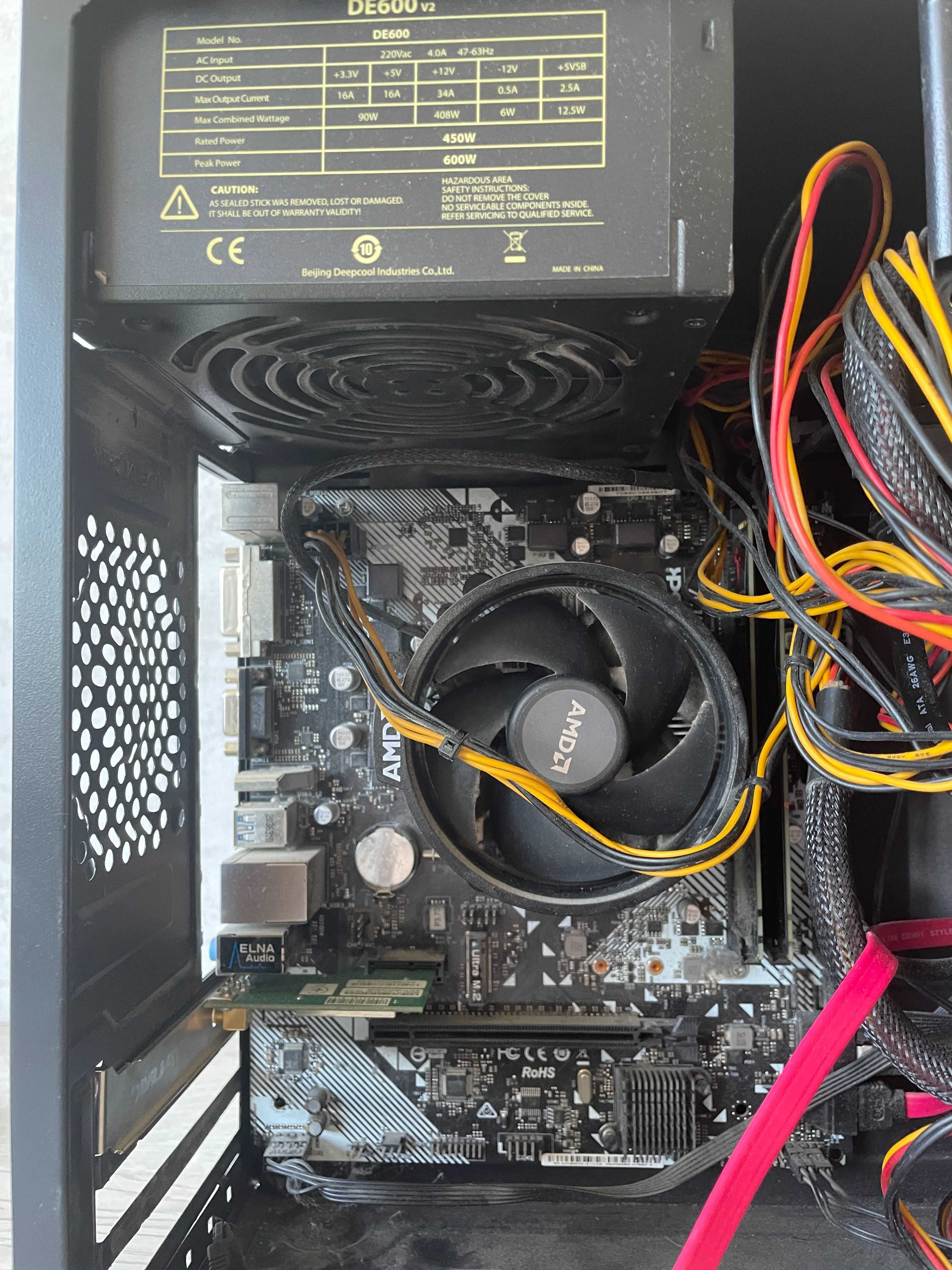 Комп'ютер Ryzen 5 1600х - Asrock b450m - 32gb ddr4