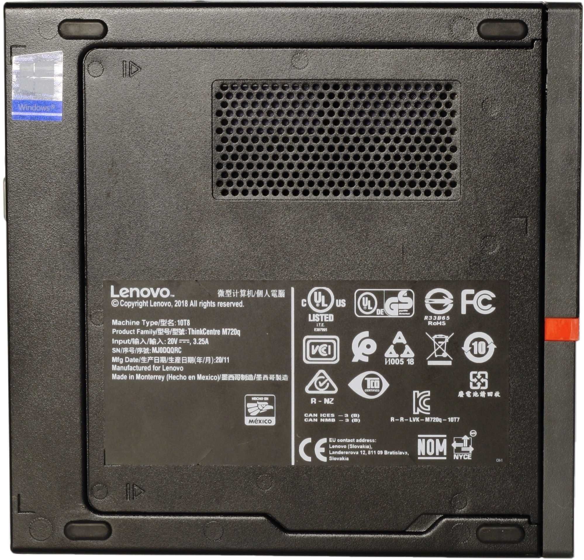 Микро Lenovo ThinkCentre M720q tiny (i5-8500T/8GB DDR4/m.2/WIN)