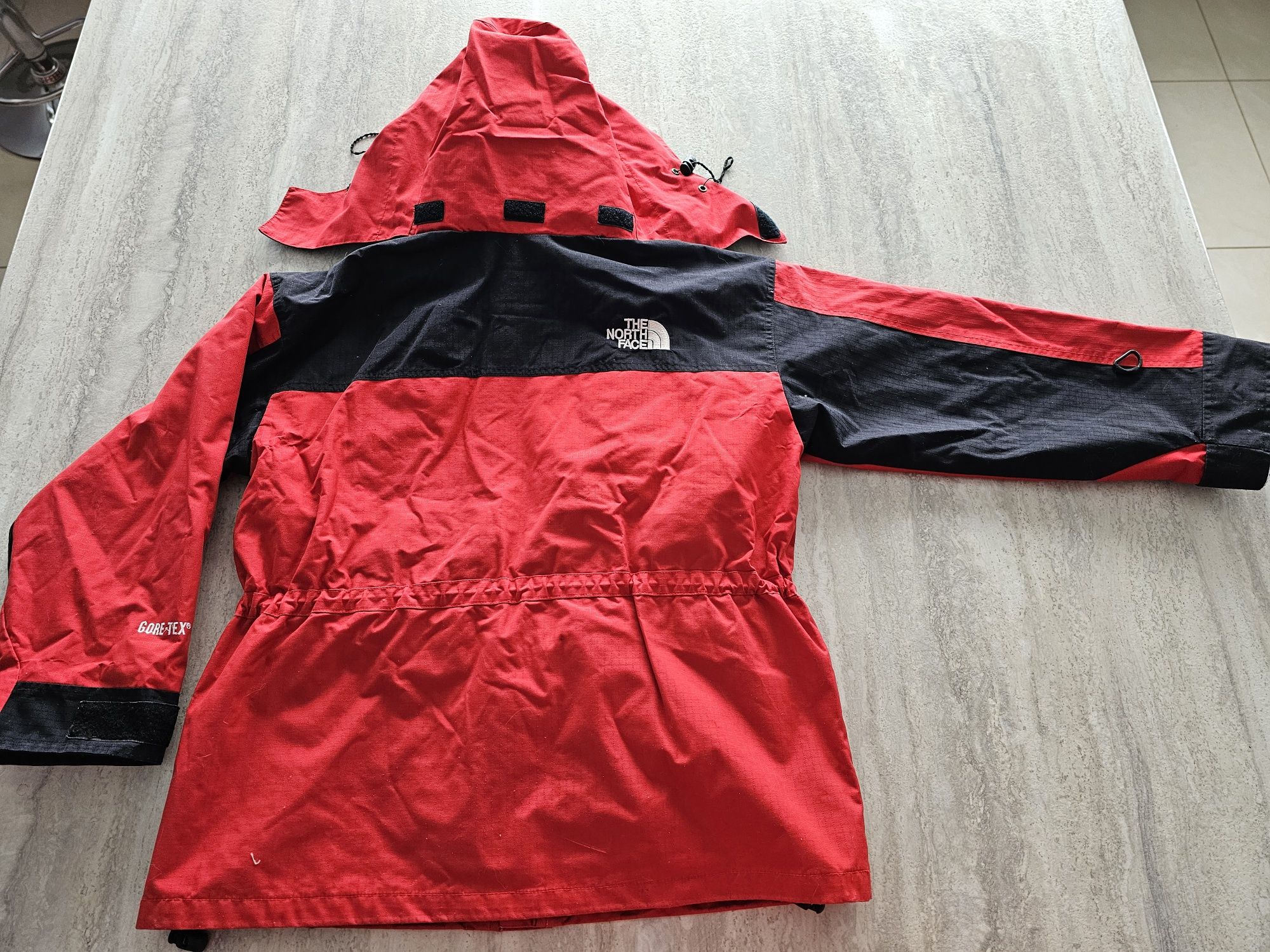 Kurtka 3w1 TNF North Face L z bluzą oddychająca wodoodporna czerwona