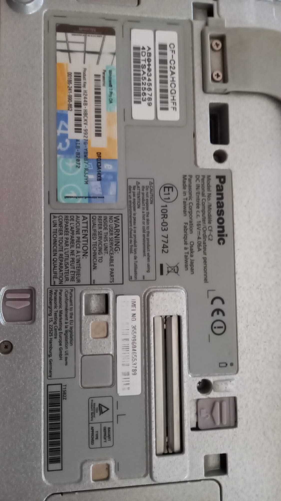 Portátil Panasonic CG-C2 Intel  i5 1.80GHz/2.30GHz  bom estado geral