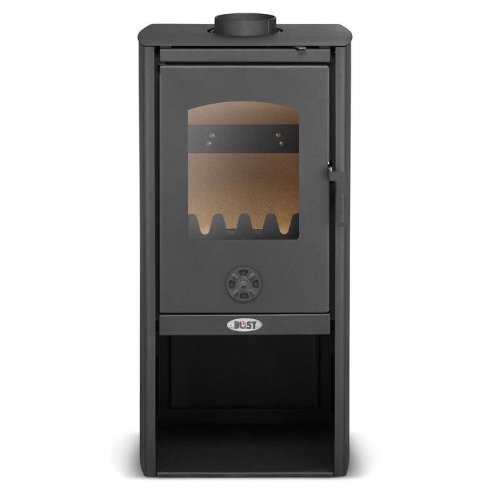 Piec kominek koza nowoczesny stalowy BLIST Polar 6,7 kW Outlet
