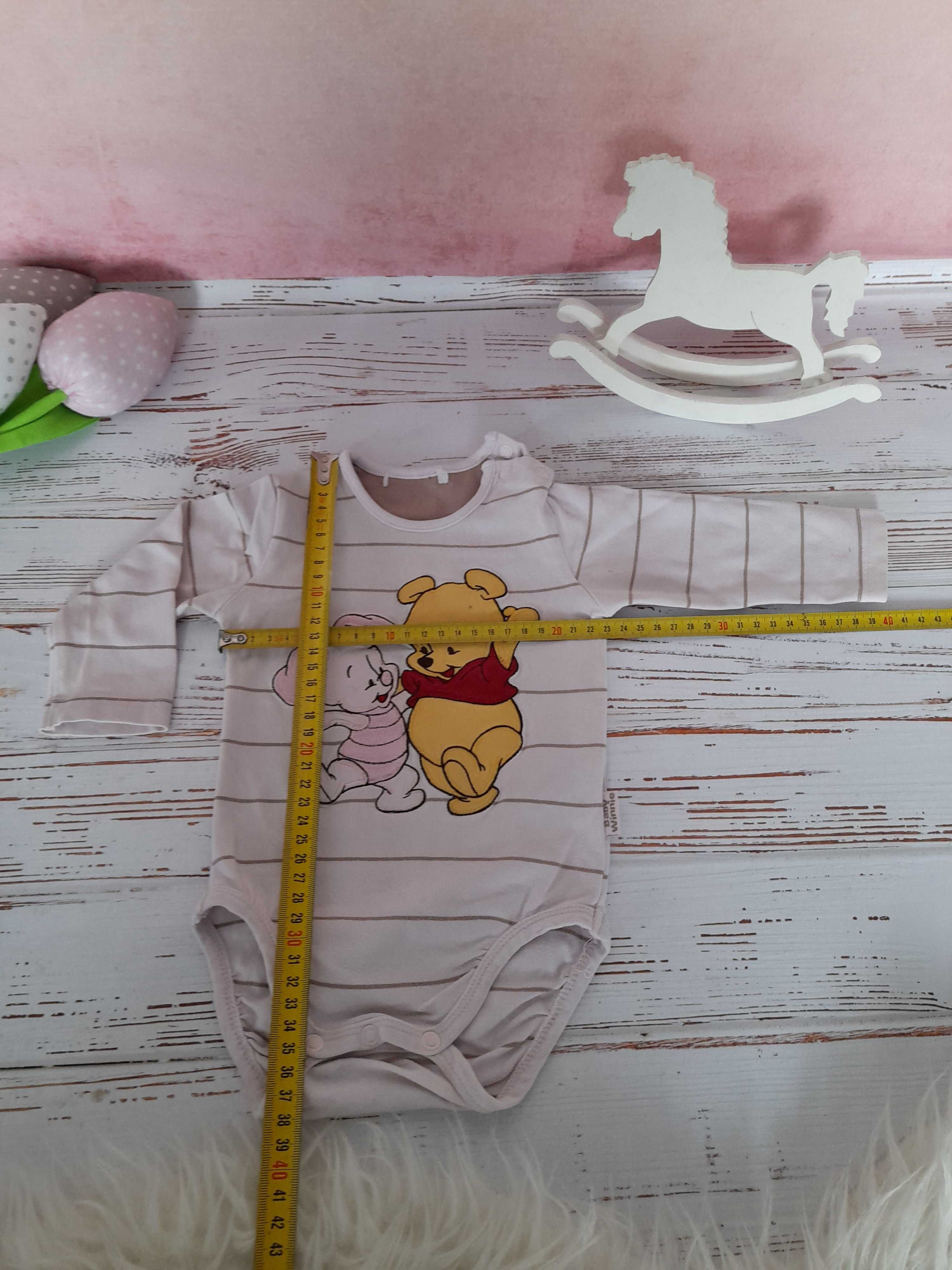 body kubuś puchatek jak NEXT legginsy czerwone
