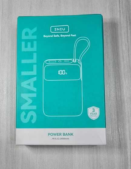 PowerBank INIU USB C de 45W capacidade 20000 mAh NOVO em caixa selada