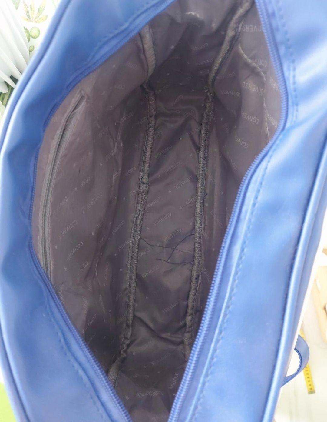 Converse torba A4 na ramię torebka niebieska do szkoły na codzień