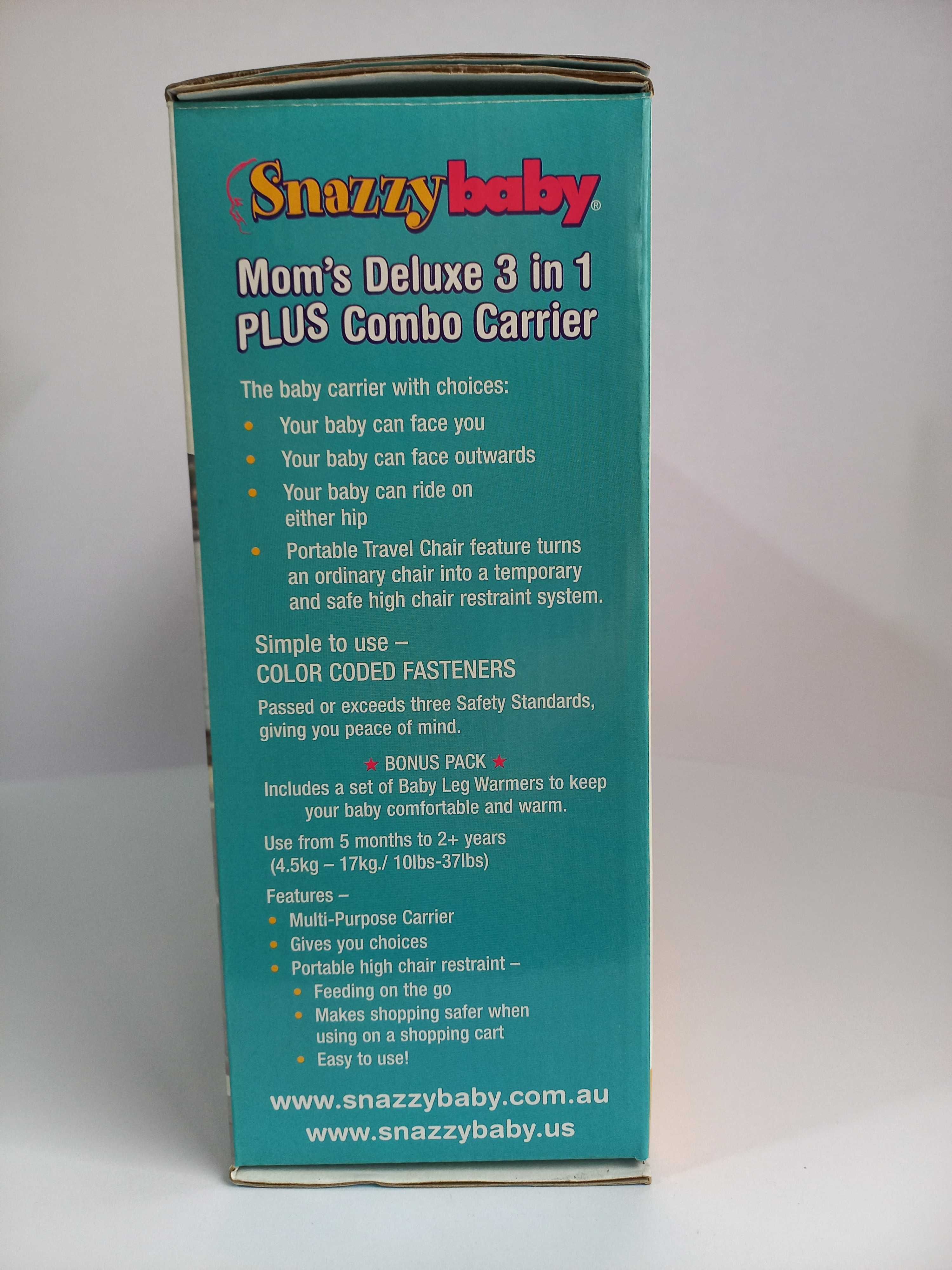 Porta-Bébés Deluxe 3 in 1 Plus Combo Snazzy Baby