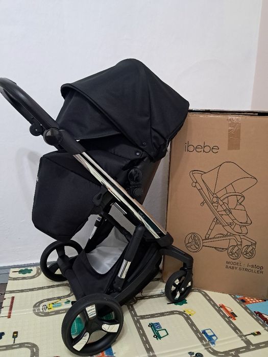 Коляска 2 в 1 Ibebe, з автоматичним тормозом