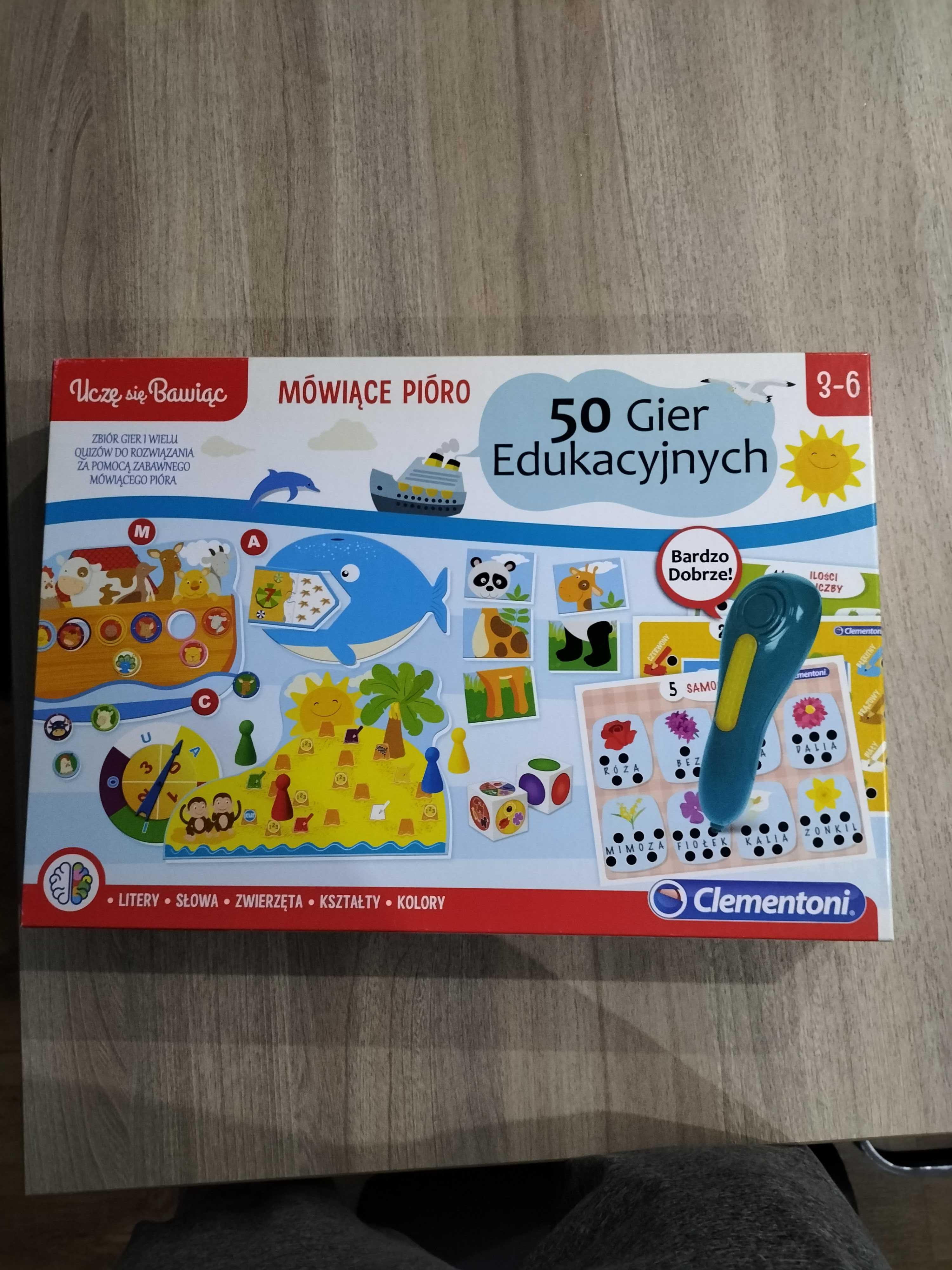 Gra Clementoni Mówiące Pióro 50 Gier Edukacyjnych