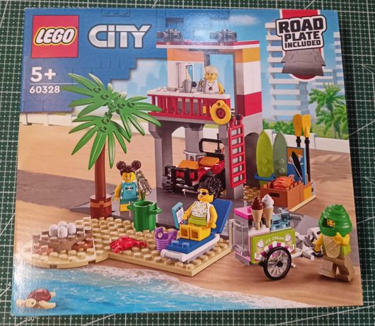 LEGO City 60328 Stanowisko ratownicze na plaży. Nowe, nie otwierane.
