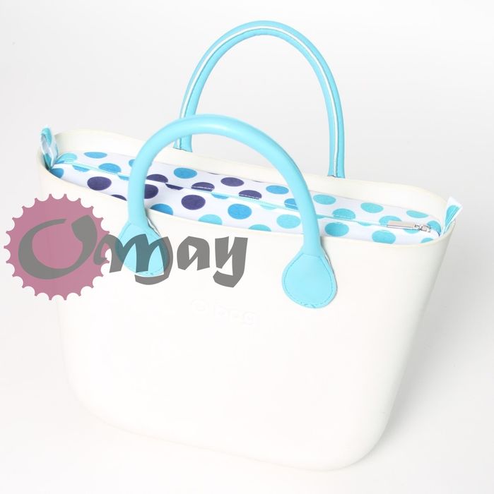 organizer OBAG MINI groszki grochy turskus mięta wkład OMAY