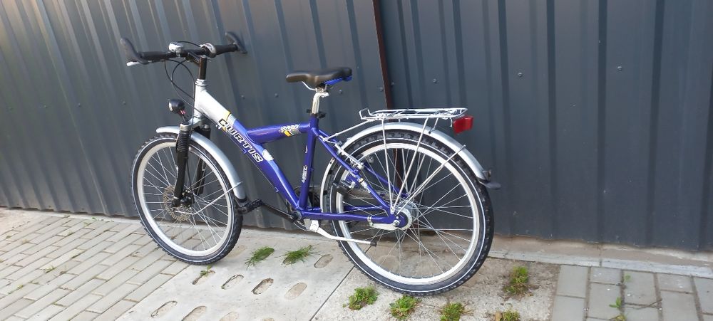 Rower dziecięcy CURTIS koła 24" amortyzator 7-biegów hamulec tarczowy