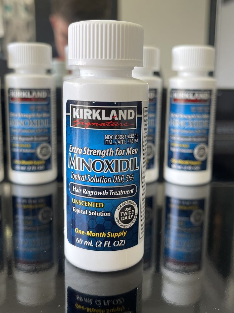 Minoxidil Kirkland 5% precos de revenda.