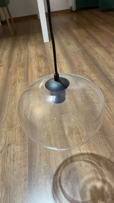 Żyrandol klosz szklany