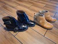 Zimowa wyprzedaż. 2 pary Buty kozaki dziewczęce Zara 32
