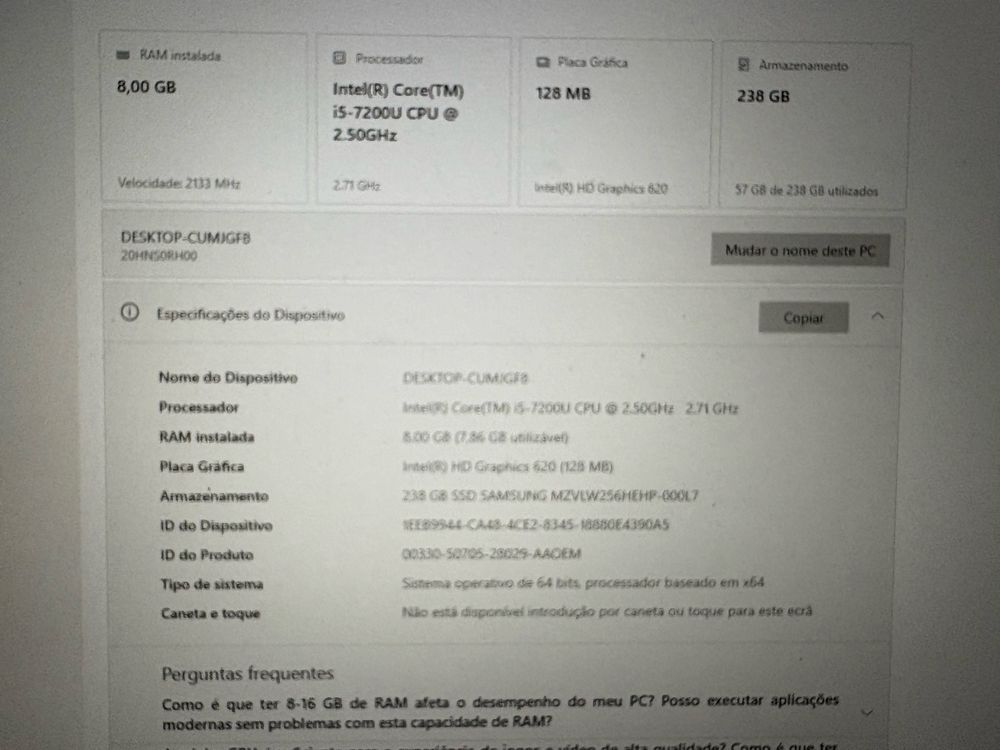 Lenovo x270 com doca e 3 carregadores