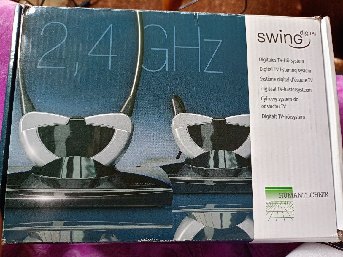 Słuchawki Dla seniora Swing Digital Humantechnik A41310 2.4GHz