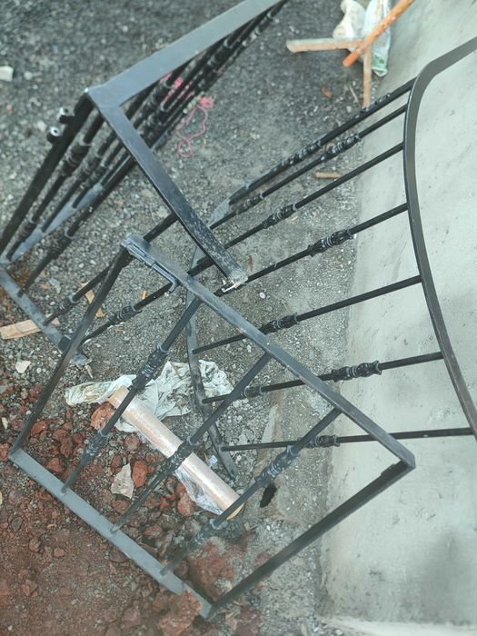 Escada de ferro acabada de tirar