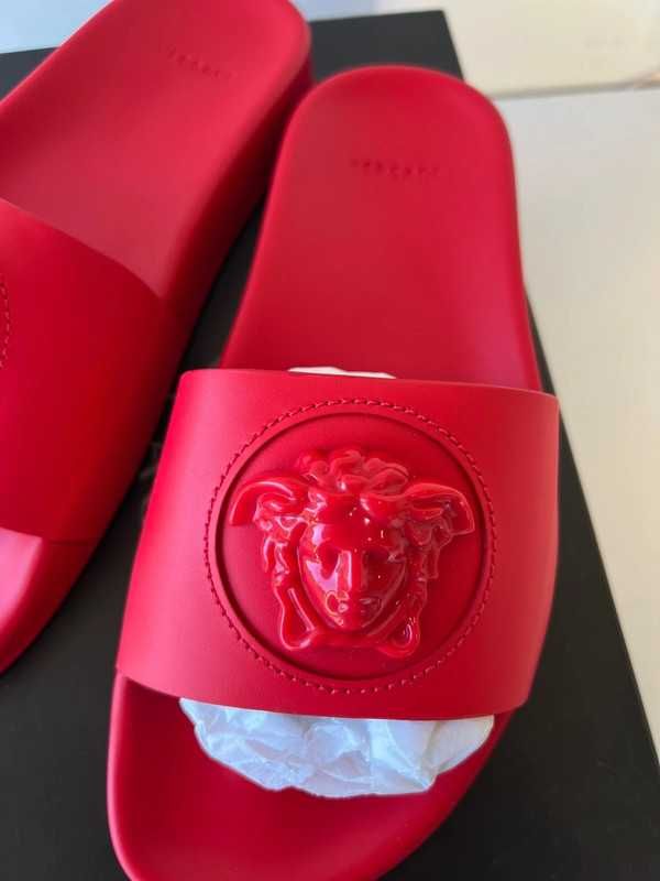Versace red flip flop 37