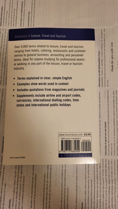 Dictionary of Leisure, travel and Tourism Bloomsbury