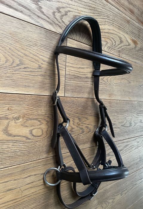 Ogłowie bezwędzidłowe skórzane FULL