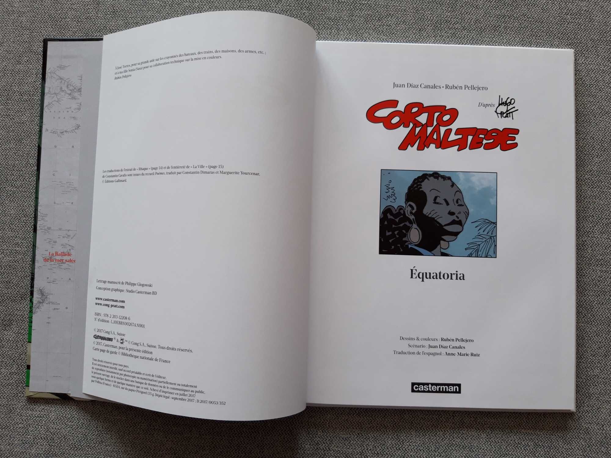 BD Hugo Pratt Corto Maltese "Équatoria"