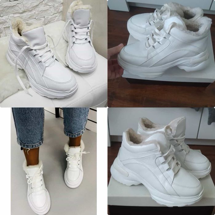 Жіночі шкіряні кросівки